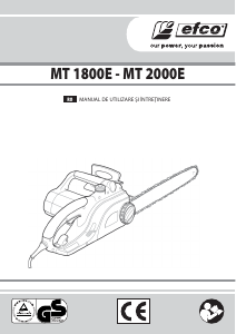 Manual Efco MT 1800E Ferăstrăul cu lanţ