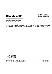 Käyttöohje Einhell GC-PC 1335 TC Ketjusaha