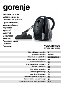 Instrukcja Gorenje VCEA11CMBK Odkurzacz