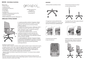 Instrukcja Grospol Moon Krzesło biurowe