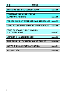 Manual de uso Whirlpool AFB 425/G Congelador