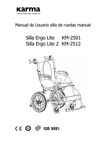 Manual de uso Karma Ergo Lite 2 Silla de ruedas