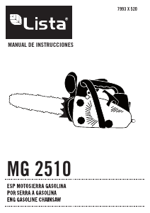 Manual de uso Lista MG 2510 Sierra de cadena