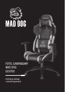 Instrukcja Mad Dog GCH700 Krzesło biurowe