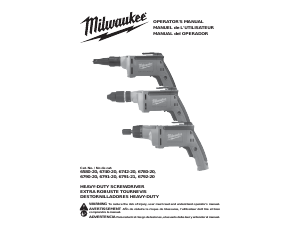 Manual Milwaukee 6790-20 Screw Driver