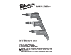 Mode d’emploi Milwaukee 6780-20 Visseuse