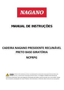 Manual Nagano NCPRPG Cadeira de escritório