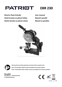 Manual Patriot EBR 230 Chainsaw Chain Sharpener