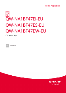 Manuál Sharp QW-NA1BF47EW-EU Myčka na nádobí