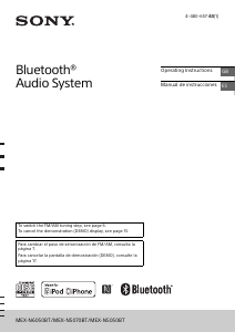 Manual de uso Sony MEX-N5050BT Radio para coche