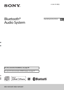 Manual Sony MEX-N4150BT Car Radio