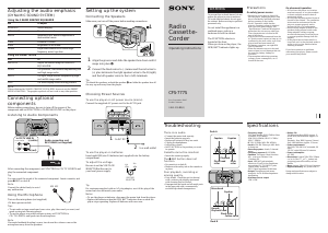 Handleiding Sony CFS-777S Stereoset