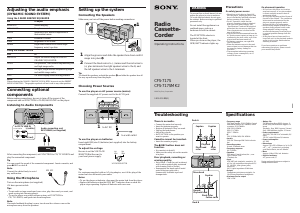 Handleiding Sony CFS-717S Stereoset