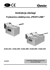 Instrukcja Bartscher A162-310 Profi-Line Frytkownica