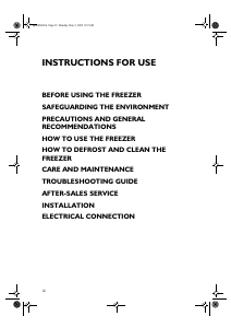 Manual Whirlpool AFG 3140 Freezer