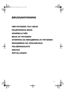 Bruksanvisning Whirlpool AFG 3150 Fryser