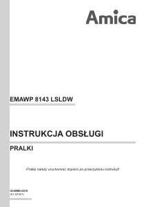 Instrukcja Amica EMAWP 8143 LSLDW Pralka