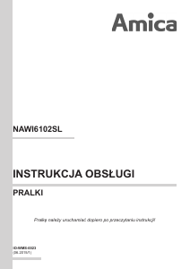 Instrukcja Amica NAWI 6102 SL Pralka