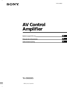 Handleiding Sony TA-E9000ES Versterker