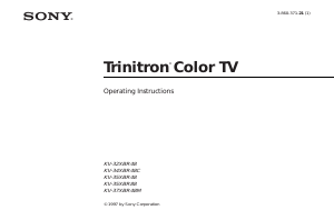 Manual Sony KV-34XBR48C Television
