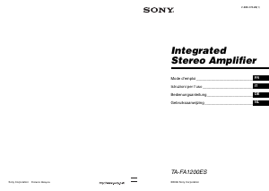 Manuale Sony TA-FA1200ES Amplificatore