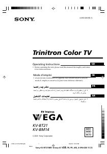 Manual Sony KV-BT21M81 Television