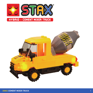 Manual Stax set 30802 Hybrid Cement mixer truck