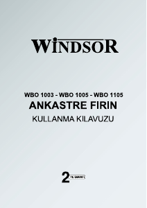 Kullanım kılavuzu Windsor WBO 1005 Fırın