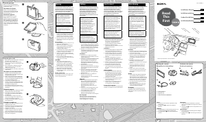 Mode d’emploi Sony NV-U73T Système de navigation