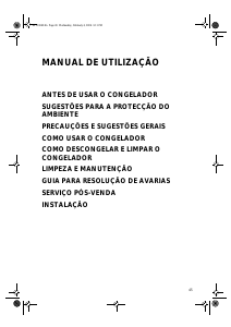 Manual Whirlpool AFG 7030 Congelador