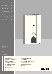 Manual Siemens DE1821415 Boiler