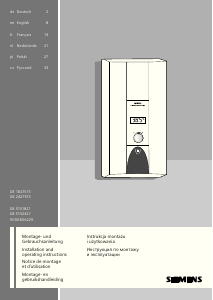 Handleiding Siemens DE1821515 Boiler