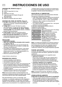 Manual de uso Whirlpool WHE25332 Congelador