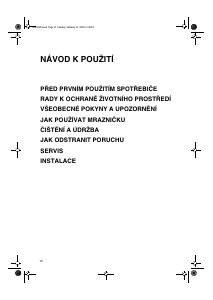 Manuál Whirlpool WV1670 NFW Mraznička