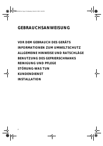 Bedienungsanleitung Whirlpool WV1801 NFW Gefrierschrank