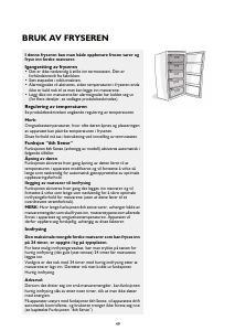 Bruksanvisning Whirlpool WVE1680 NFW Fryser