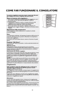 Manuale Whirlpool WVE1680 NFW Congelatore