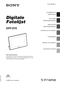 Handleiding Sony DPF-D70 Digitale fotolijst