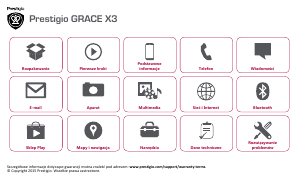 Instrukcja Prestigio Grace X3 Telefon komórkowy