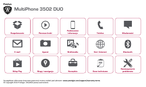 Instrukcja Prestigio MultiPhone 3502 DUO Telefon komórkowy