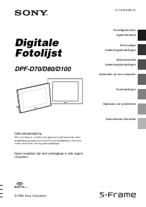 Handleiding Sony DPF-D80 Digitale fotolijst