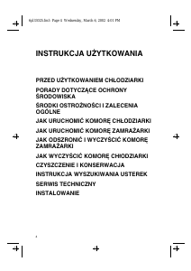 Instrukcja Whirlpool ARC 2130 Lodówko-zamrażarka