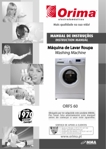 Manual Orima ORFS 60 Máquina de lavar roupa