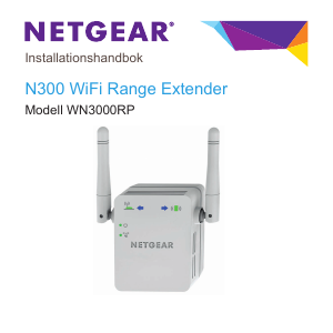 Bruksanvisning Netgear WN3000RPv2 Range extender