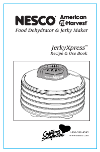 Manual Nesco FD-28JX Jerky Xpress Food Dehydrator