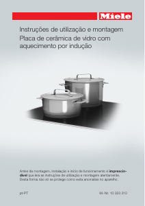 Manual Miele KM 6328-1 Placa