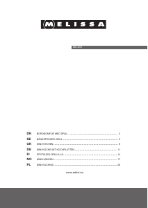 Instrukcja Melissa 651-051 Kuchnia