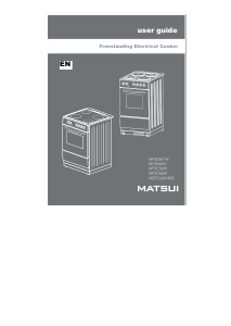 Handleiding Matsui MFSC66W400 Fornuis