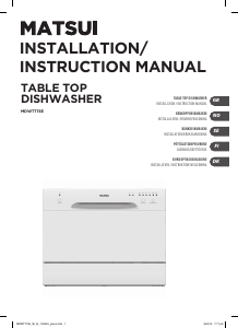 Manual Matsui MDWTT15E Dishwasher