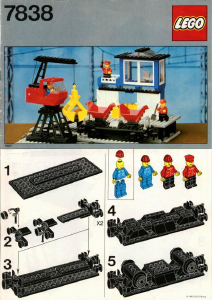 Manual Lego set 7838 Trains Freight loading depot